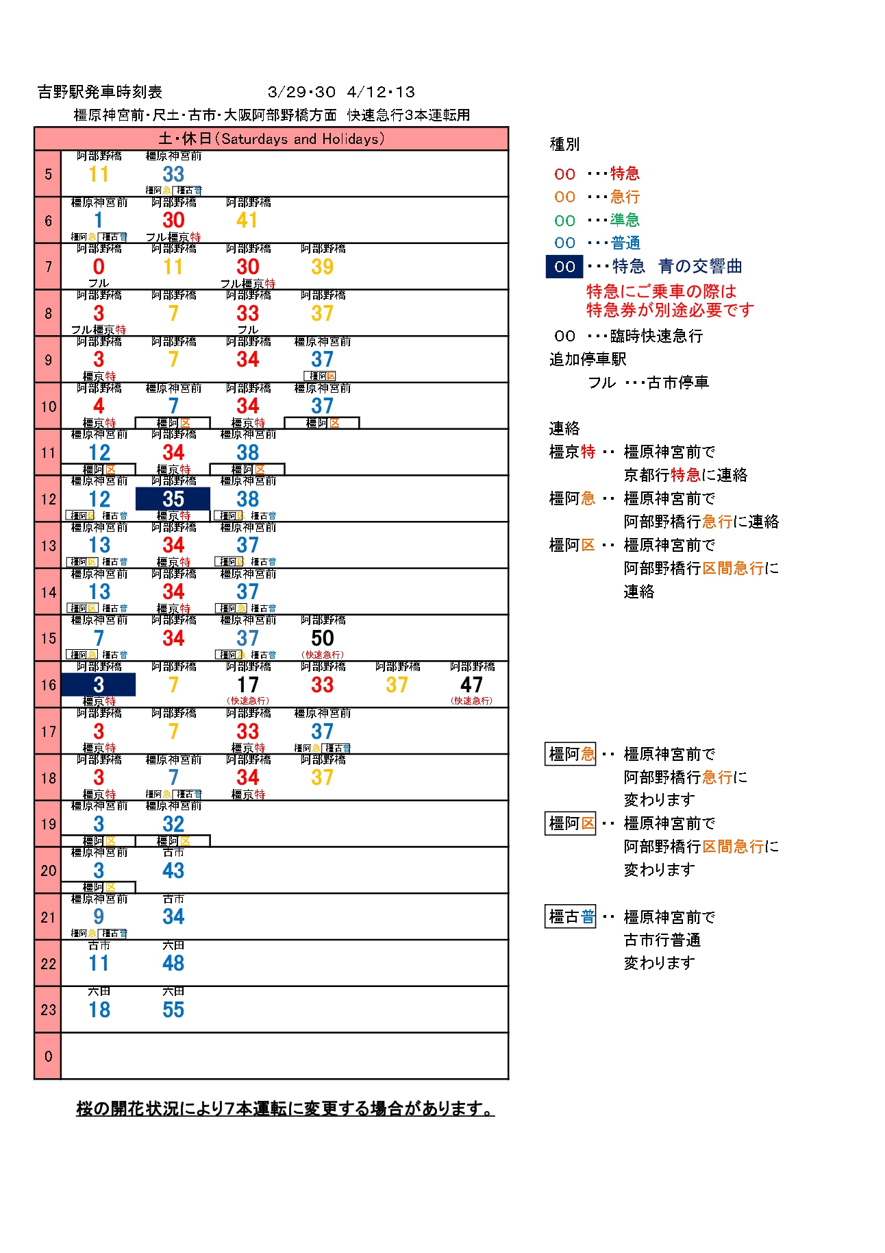 近鉄時刻表4