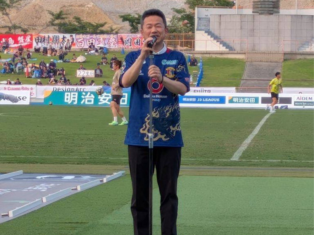 奈良クラブ、ギラヴァンツ北九州戦にて吉野町民デー実施。